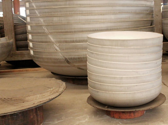 ظرف فشار 6 میلی متر سر بیضوی ASTM A105 کلاه بیضوی