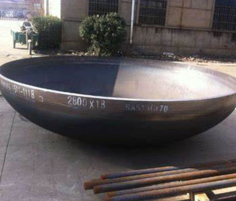 6mm گرم شکل گیری بیضوی سر بشقاب / سطح بشقاب سر فولاد نرم پایان