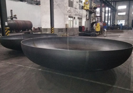 Q345R سر نیمه کره ای فولاد کربن 1000mm قطر سر بیضوی